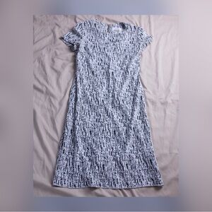 Calvin Klein Flutter Sleeve Sheath Midi Dress